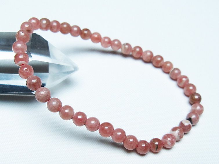 インカローズ(ロードクロサイト)ブレスレット 5mm [T27-2625] 1枚目