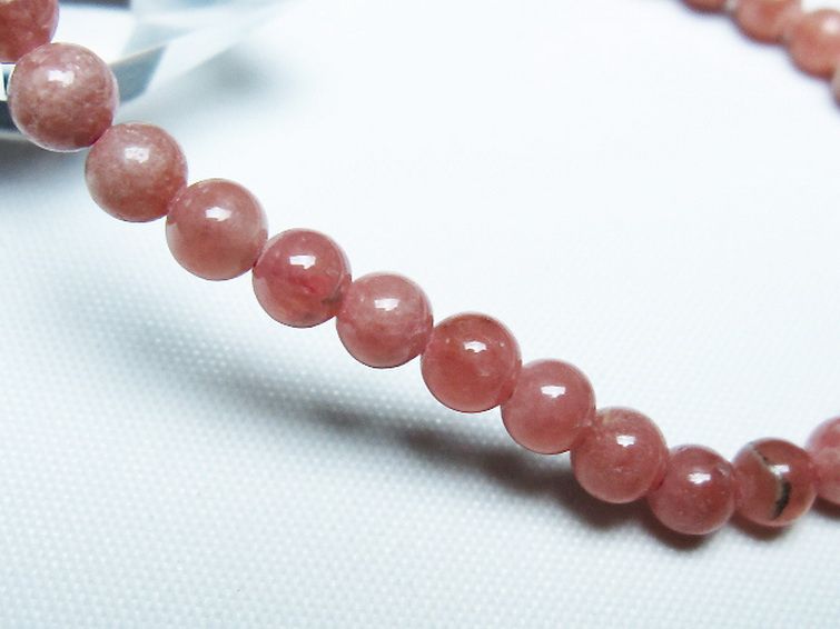 インカローズ(ロードクロサイト)ブレスレット 5mm [T27-2625] 3枚目