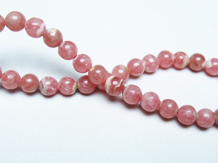 インカローズ(ロードクロサイト)ブレスレット 6mm [T27-2637] 2枚目