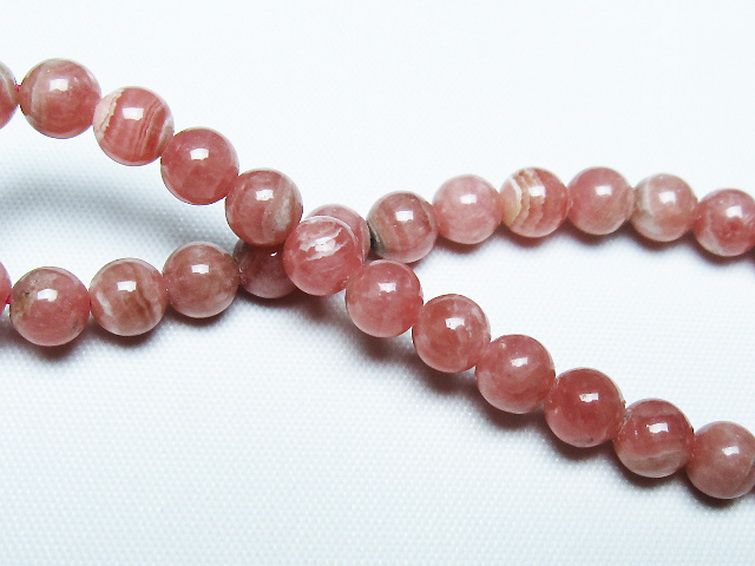 インカローズ(ロードクロサイト)ブレスレット 6mm [T27-2657] 2枚目