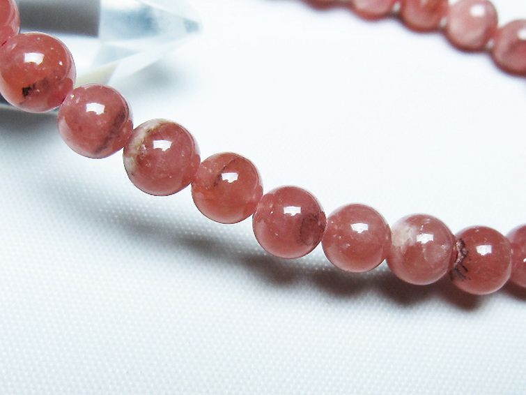 インカローズ(ロードクロサイト)ブレスレット 7mm [T27-2676] 3枚目