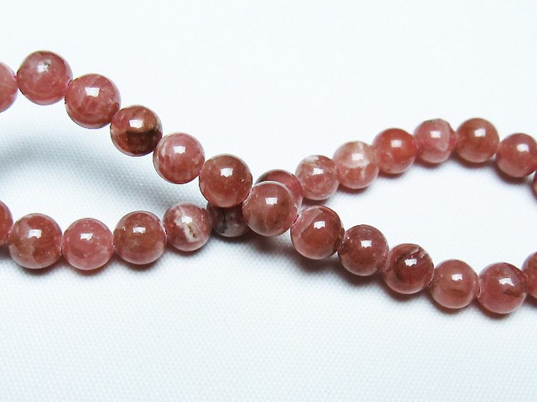 インカローズ(ロードクロサイト)ブレスレット 6mm [T27-2690] 2枚目