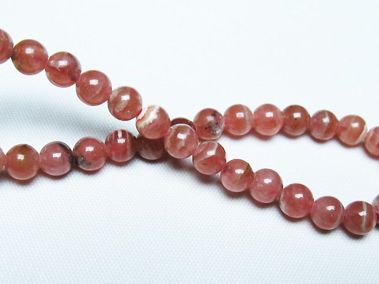 インカローズ(ロードクロサイト)ブレスレット 6mm [T27-2702] 2枚目