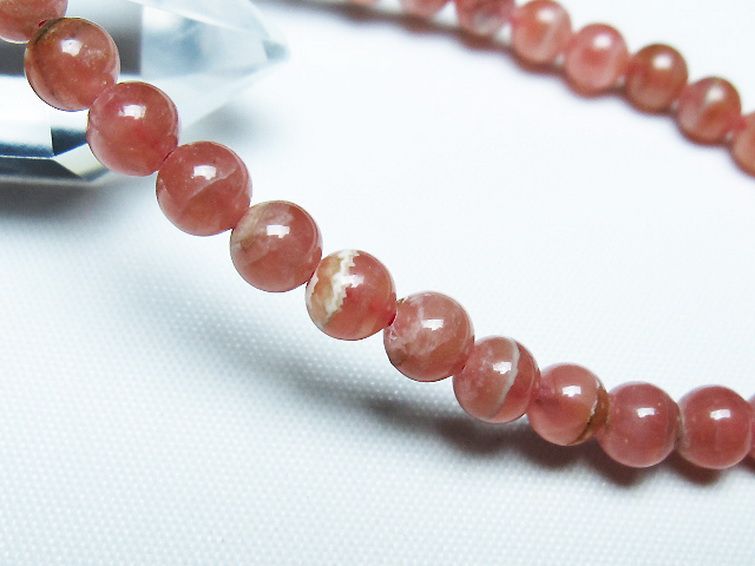 インカローズ(ロードクロサイト)ブレスレット 6mm [T27-2702] 3枚目