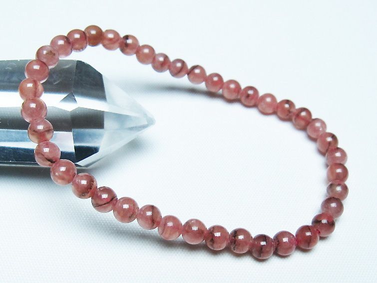 インカローズ(ロードクロサイト)ブレスレット 5mm [T27-2710] 1枚目