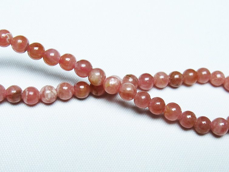 インカローズ(ロードクロサイト)ブレスレット 5mm [T27-2713] 2枚目