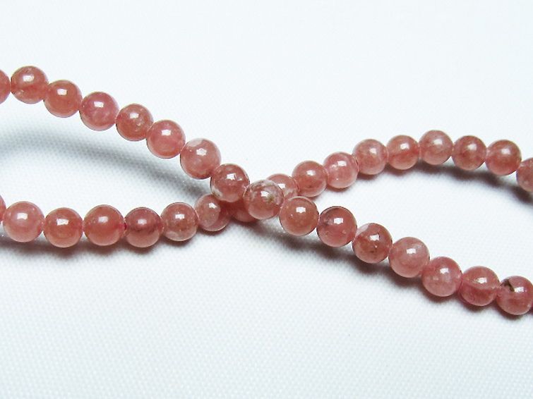 インカローズ(ロードクロサイト)ブレスレット 5mm [T27-2721] 2枚目