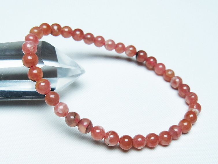 インカローズ(ロードクロサイト)ブレスレット 5mm [T27-2723] 1枚目