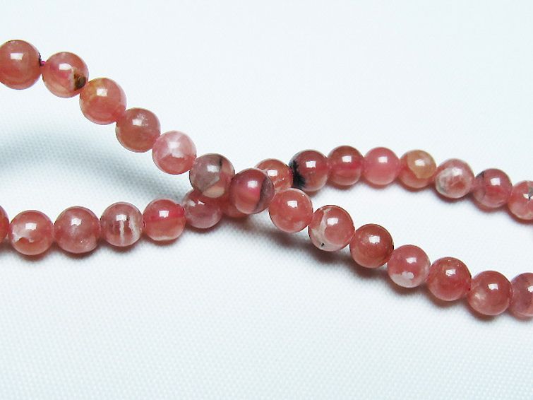 インカローズ(ロードクロサイト)ブレスレット 5mm [T27-2723] 2枚目