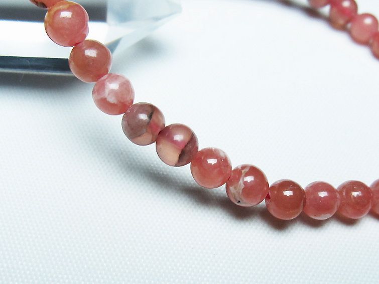 インカローズ(ロードクロサイト)ブレスレット 5mm [T27-2723] 3枚目