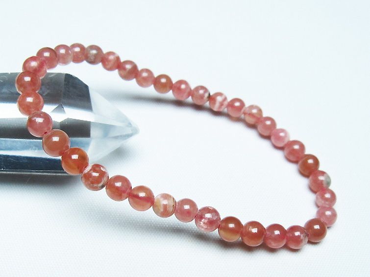 インカローズ(ロードクロサイト)ブレスレット 5mm [T27-2730] 1枚目