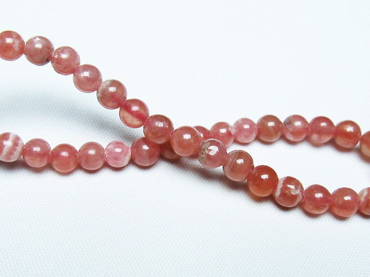 インカローズ(ロードクロサイト)ブレスレット 5mm [T27-2730] 2枚目