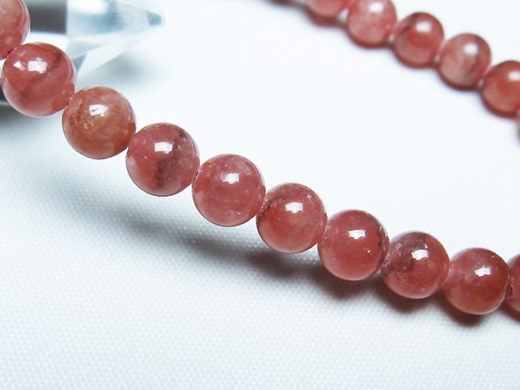 インカローズ(ロードクロサイト)ブレスレット 7mm [T27-2746] 3枚目