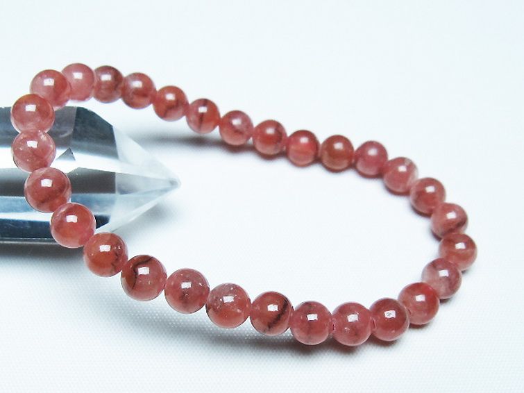 インカローズ(ロードクロサイト)ブレスレット 7mm [T27-2747] 1枚目