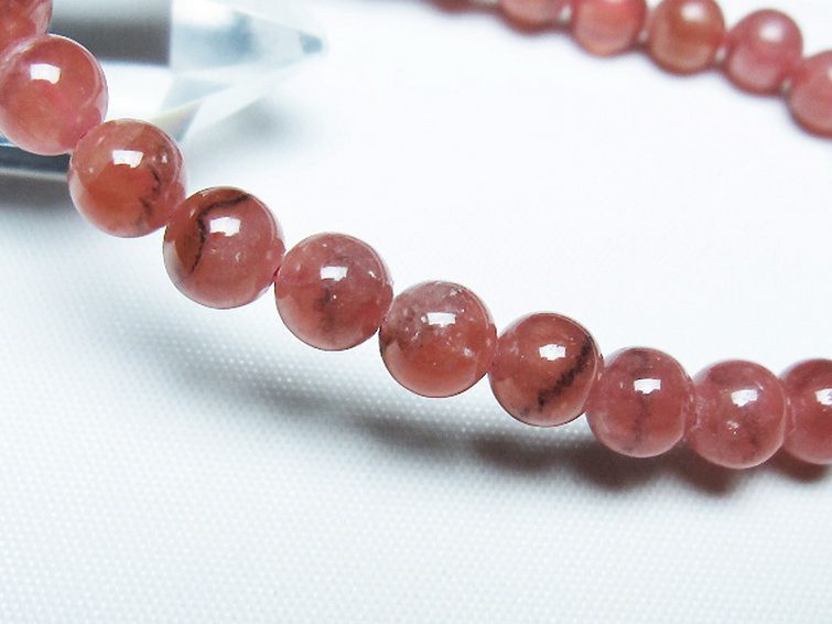 インカローズ(ロードクロサイト)ブレスレット 7mm [T27-2747] 3枚目