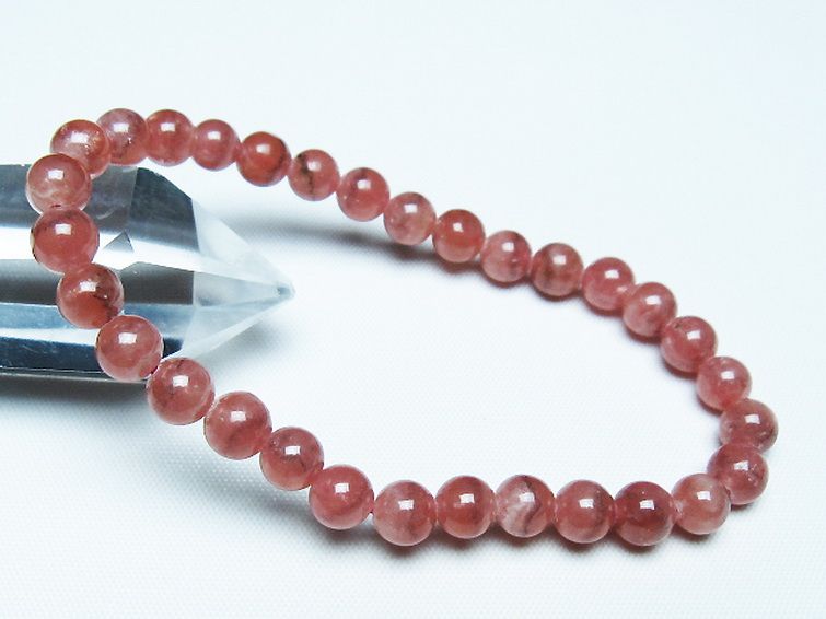 インカローズ(ロードクロサイト)ブレスレット 6mm [T27-2750] 1枚目