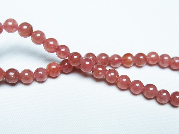 インカローズ(ロードクロサイト)ブレスレット 5mm [T27-2760] 2枚目