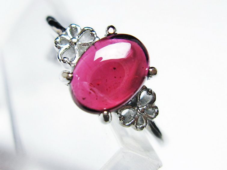 キャンディピンク ガーネット 指輪(15号)[T275-22631] 2枚目