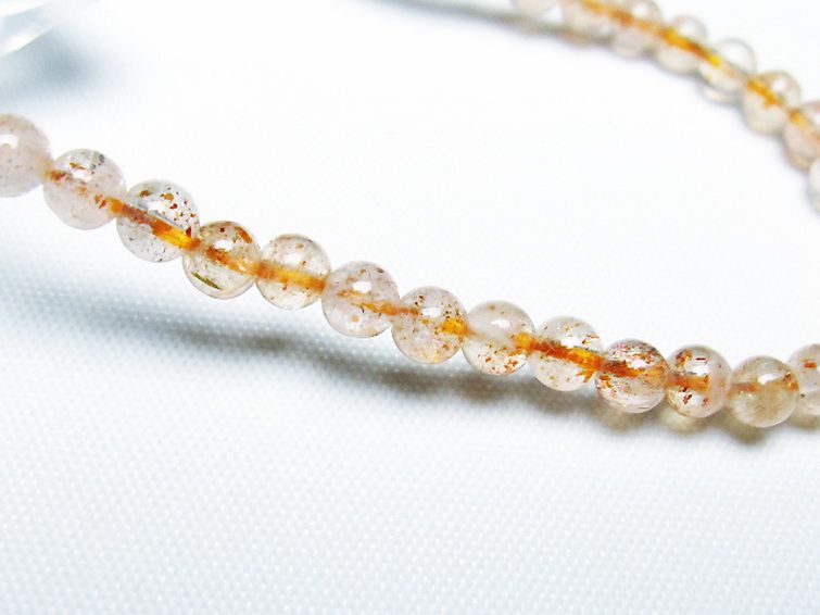 アフリカンストロベリークォーツブレスレット 4mm [T276-2406] 3枚目