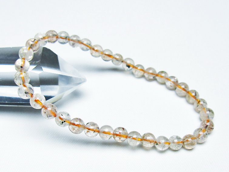 アフリカンストロベリークォーツブレスレット 5mm [T276-2442] 1枚目