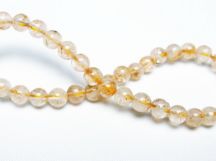 アフリカンストロベリークォーツブレスレット 5mm [T276-2461] 2枚目