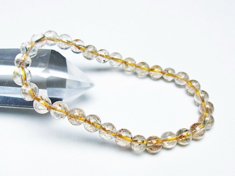 アフリカンストロベリークォーツブレスレット 6mm [T276-2520] 1枚目