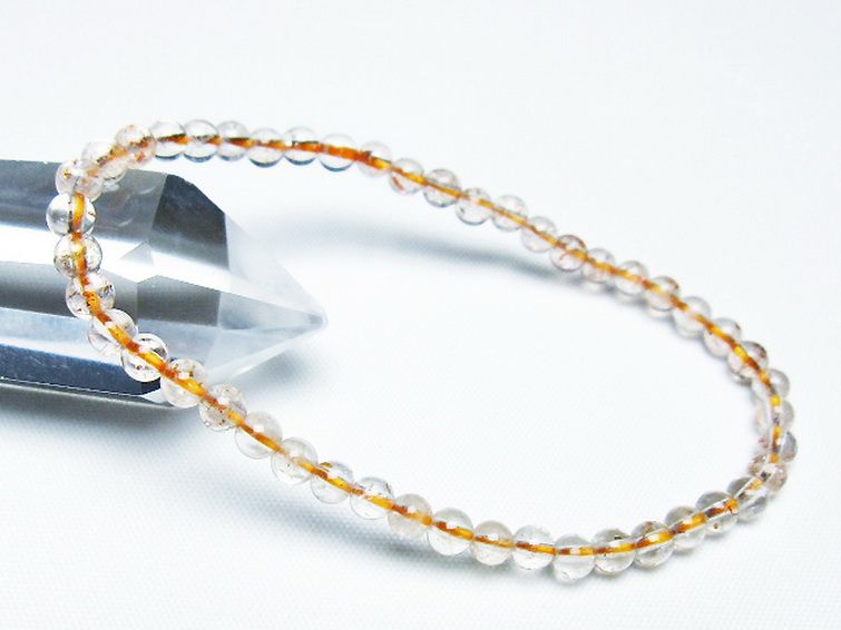 アフリカンストロベリークォーツブレスレット 4mm [T276-2530] 1枚目