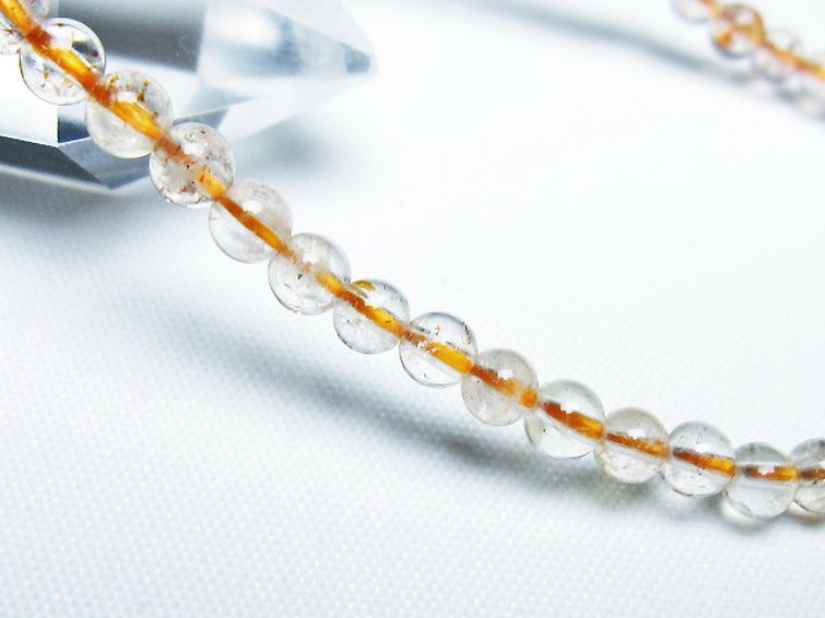 アフリカンストロベリークォーツブレスレット 4mm [T276-2530] 3枚目