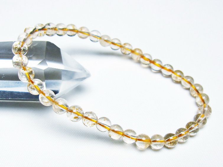 アフリカンストロベリークォーツブレスレット 5mm [T276-2541] 1枚目