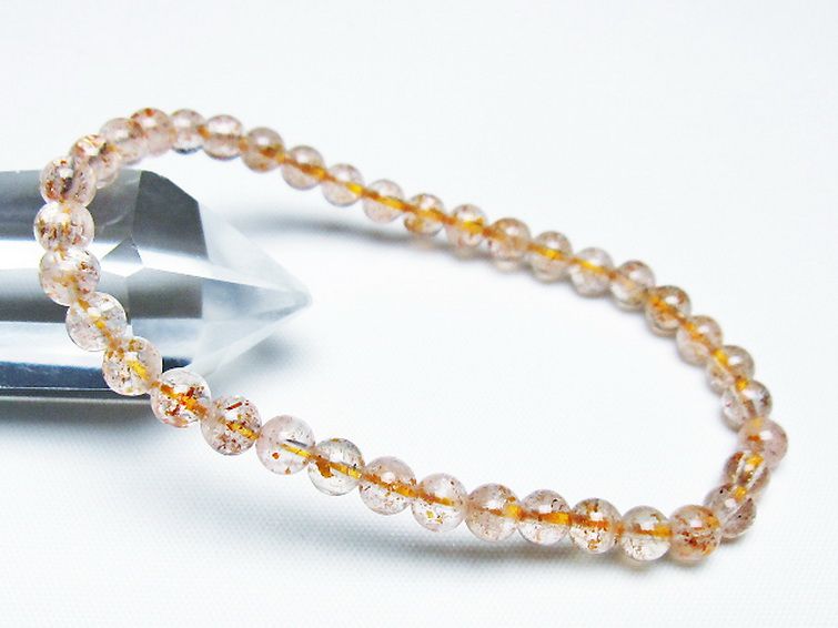 アフリカンストロベリークォーツブレスレット 5mm [T276-2561] 1枚目