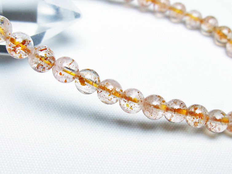 アフリカンストロベリークォーツブレスレット 5mm [T276-2561] 3枚目