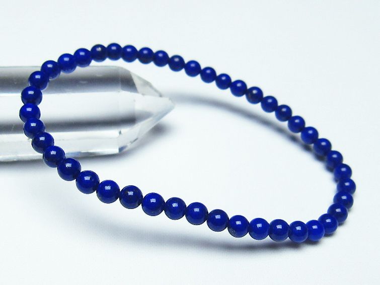ラピスラズリブレスレット 4mm [t28-12261] 1枚目