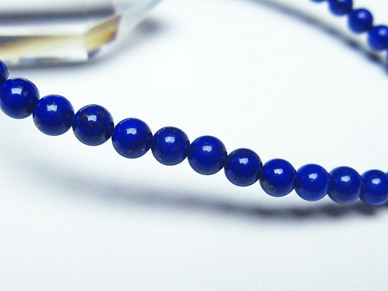 ラピスラズリブレスレット 4mm [t28-12261] 3枚目
