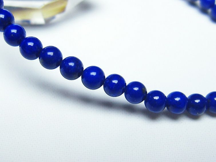 ラピスラズリブレスレット 4mm [t28-12270] 3枚目