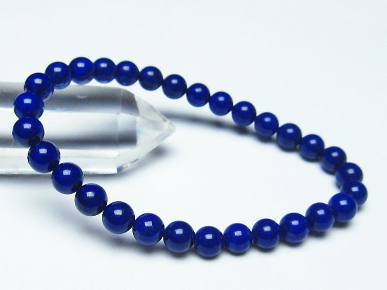 ラピスラズリブレスレット 6mm [t28-12275] 1枚目