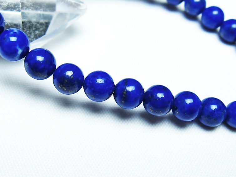 ラピスラズリブレスレット 6mm [t28-12563] 3枚目