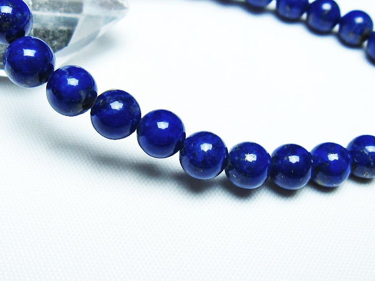 ラピスラズリブレスレット 7mm [t28-12586] 3枚目