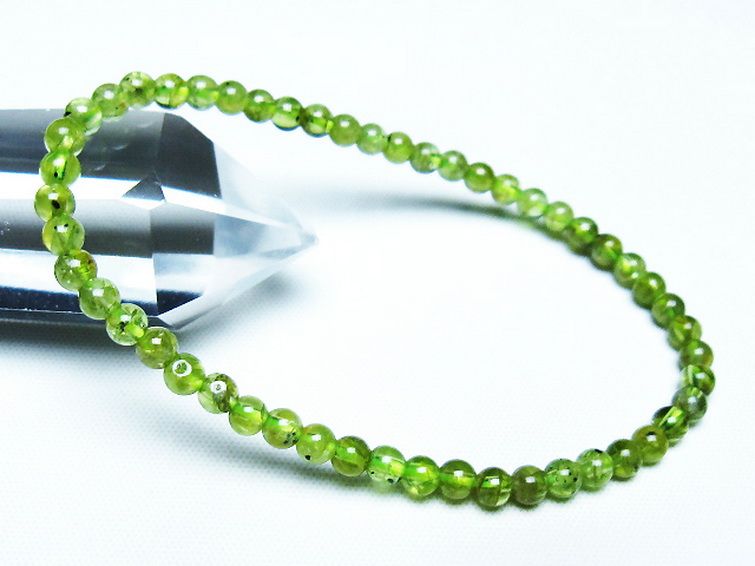 ペリドットブレスレット 4mm [T283-10817] 1枚目