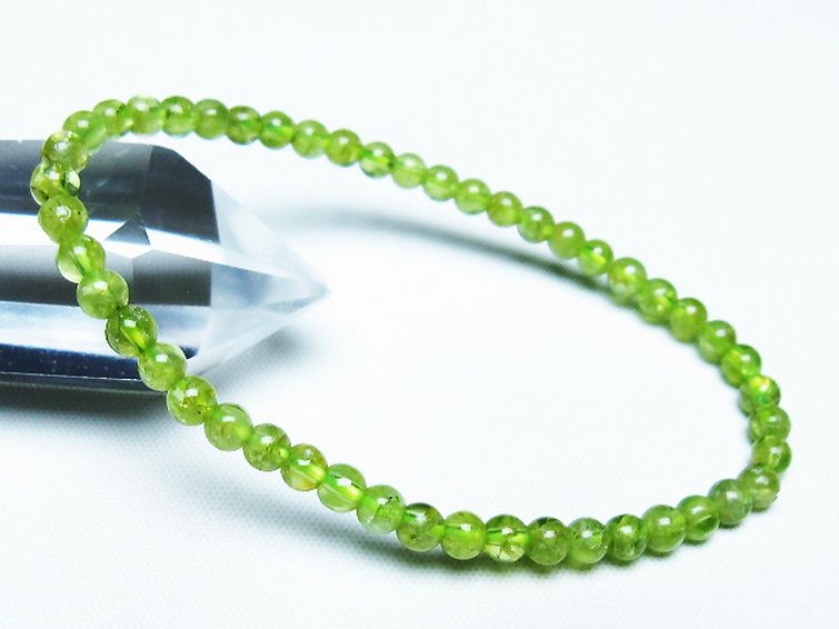 ペリドットブレスレット 4mm [T283-10820] 1枚目