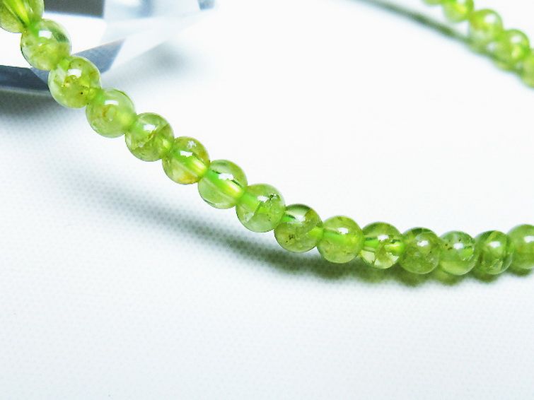 ペリドットブレスレット 4mm [T283-10820] 3枚目