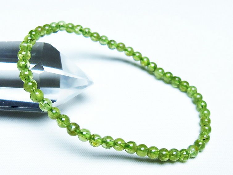 ペリドットブレスレット 4mm [T283-10846] 1枚目