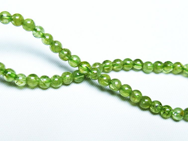 ペリドットブレスレット 4mm [T283-10846] 2枚目