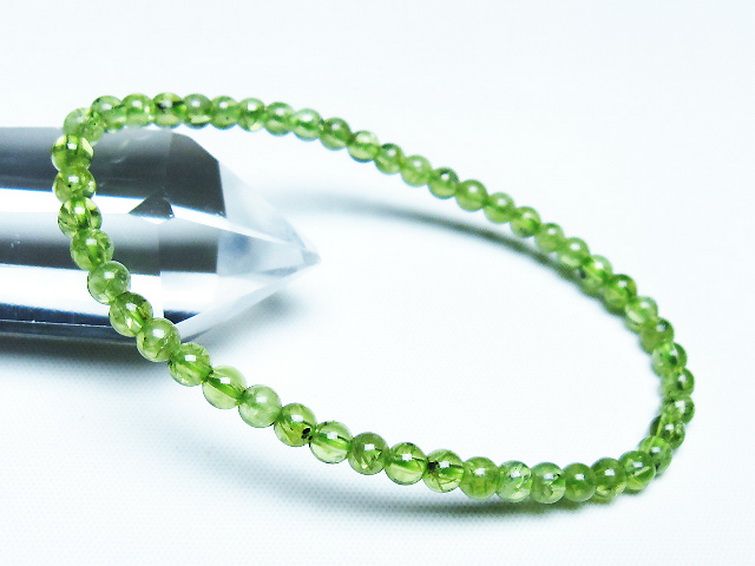 ペリドットブレスレット 4mm [T283-10855] 1枚目