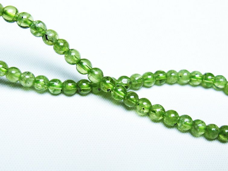 ペリドットブレスレット 4mm [T283-10855] 2枚目