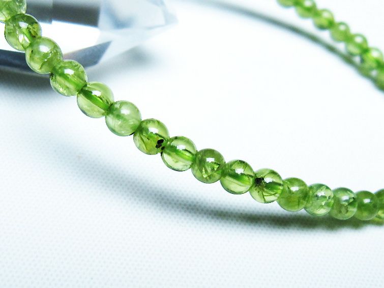 ペリドットブレスレット 4mm [T283-10855] 3枚目