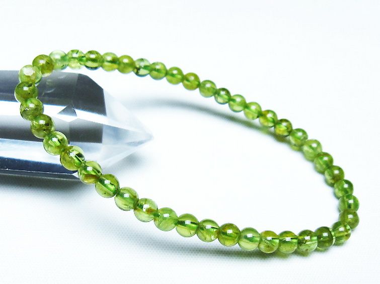 ペリドットブレスレット 5mm [T283-10901] 1枚目