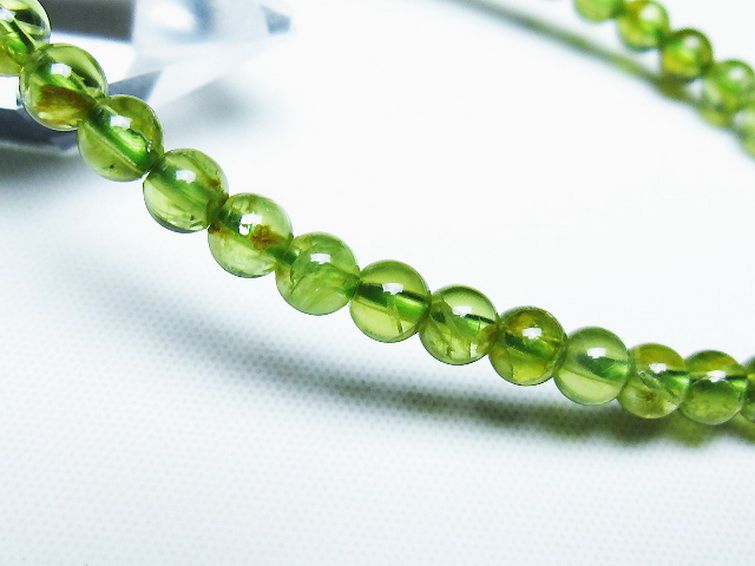 ペリドットブレスレット 5mm [T283-10901] 3枚目