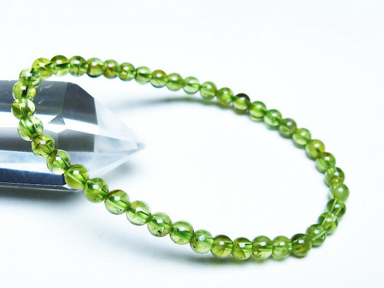 ペリドットブレスレット 5mm [T283-10905] 1枚目
