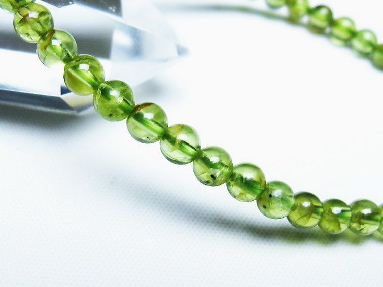 ペリドットブレスレット 5mm [T283-10905] 3枚目