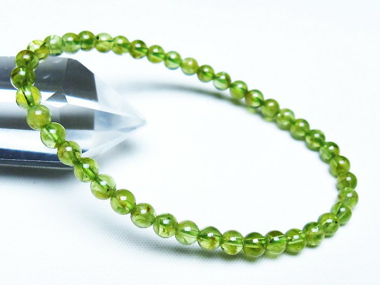 ペリドットブレスレット 5mm [T283-10906] 1枚目
